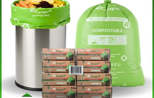 Compostable Trash Bags 13 Gallon 200 Count Certified BPI AllCompost